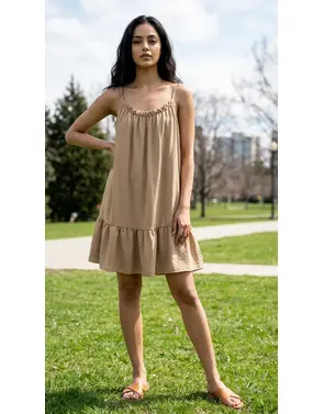 Garde-robe - Kort Kleedje - Beige