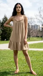 Garde-robe - Kort Kleedje - Beige