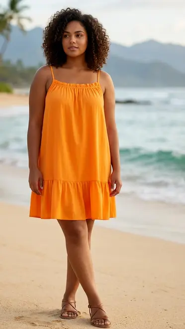 Garde-robe - Kort Kleedje - Oranje