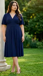 Garde-robe - Kort Kleedje - Marine