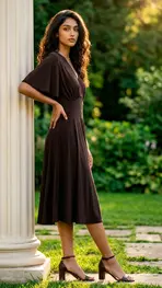Garde-robe - Kort Kleedje - Bruin