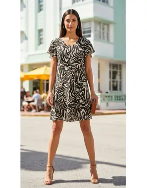 Garde-robe - Kort Kleedje - Zwart-wit