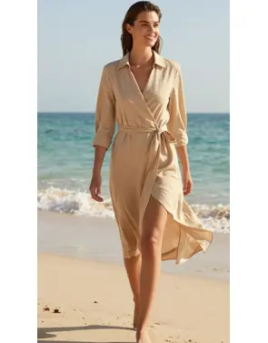 Garde-robe - Lang kleed - Beige