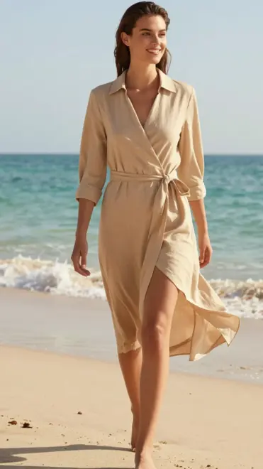 Garde-robe - Lang kleed - Beige