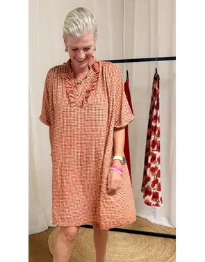 Garde-robe - Halflang Kleedje - Rood