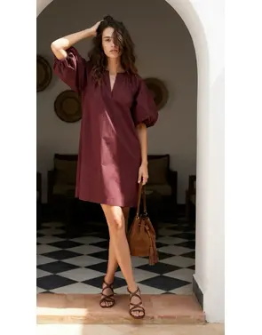 Garde-robe - Kort Kleedje - Bordeaux