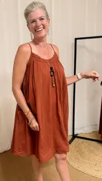Garde-robe - Kort Kleedje - Donker oranje