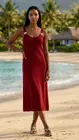 Garde-robe - Kort Kleedje - Bordeaux