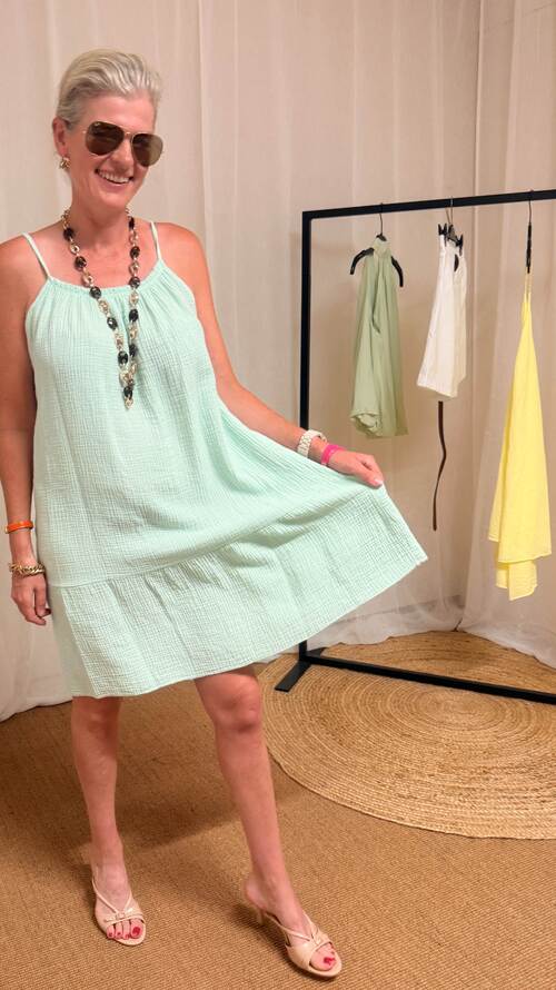 Mintgroene Zomerjurk