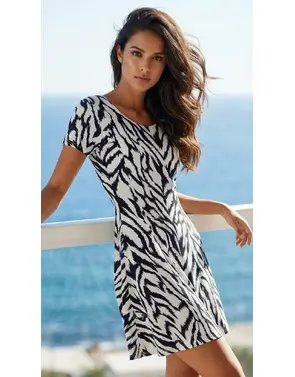Garde-robe - Kort Kleedje - Zwart-wit