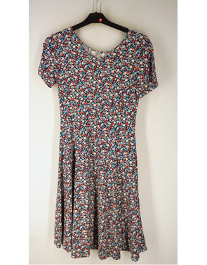 Garde-robe - Kort Kleedje - Blauw-rood
