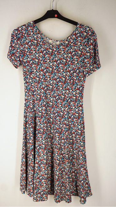 Garde-robe - Kort Kleedje - Blauw-rood