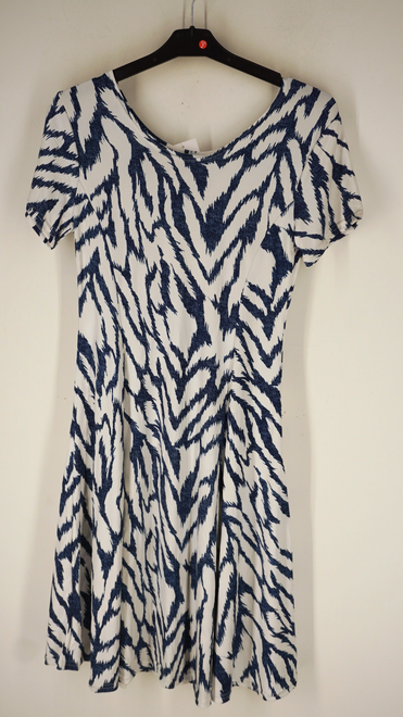 Garde-robe - Kort Kleedje - Wit-blauw