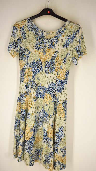Garde-robe - Kort Kleedje - Geel-blauw