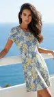 Garde-robe - Kort Kleedje - Geel-blauw