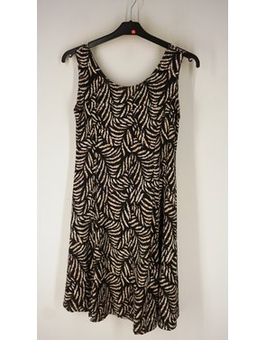 Garde-robe - Kort Kleedje - Zwart-beige