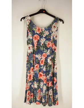Garde-robe - Kort Kleedje - Blauw-roze