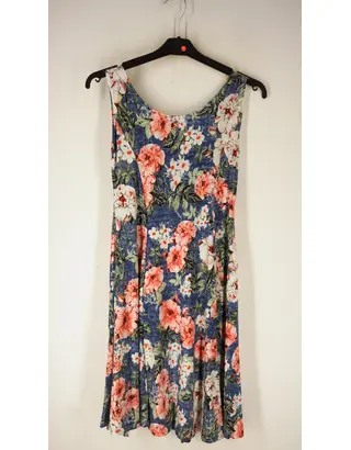 Garde-robe - Kort Kleedje - Blauw-roze