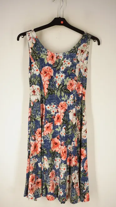 Garde-robe - Kort Kleedje - Blauw-roze