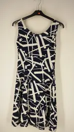 Garde-robe - Kort Kleedje - Wit-blauw