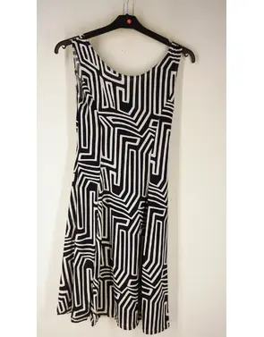 Garde-robe - Kort Kleedje - Wit-blauw