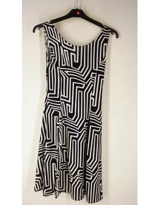 Garde-robe - Kort Kleedje - Wit-blauw