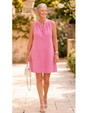 Garde-robe - Halflang Kleedje - Fushia
