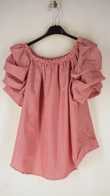 Garde-robe - Blouse - Wit-rood