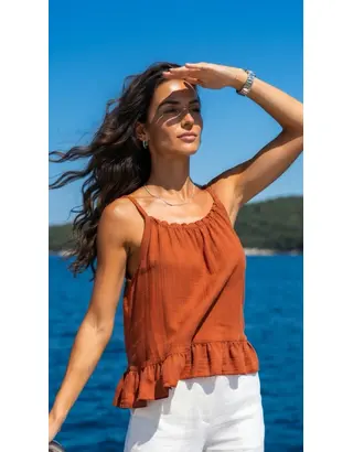 Garde-robe - Top - Donker oranje
