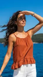 Garde-robe - Top - Donker oranje