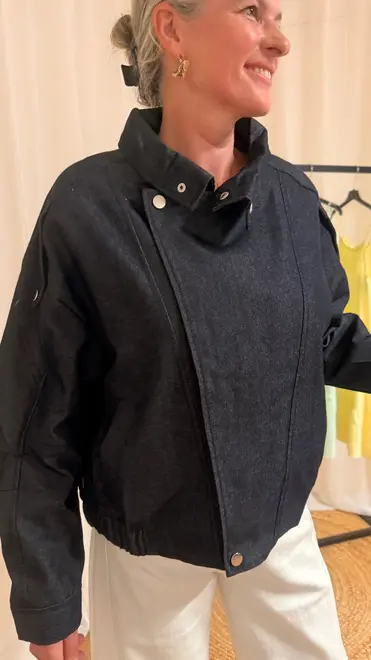 Garde-robe - BOMBER - Donker jeans