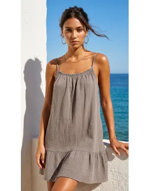 Garde-robe - Kort Kleedje - Taupe