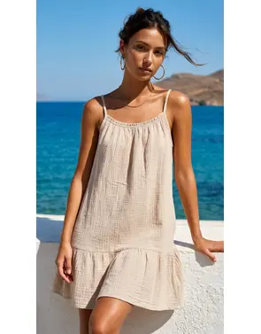 Garde-robe - Kort Kleedje - Beige