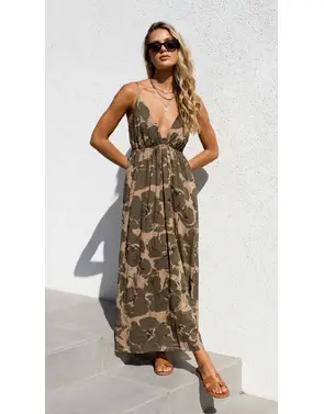 Garde-robe - Lang kleed - Kaki