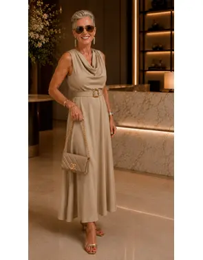 Garde-robe - Lang kleed - Beige