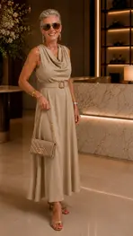 Garde-robe - Lang kleed - Beige