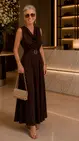 Garde-robe - Lang kleed - Donker bruin
