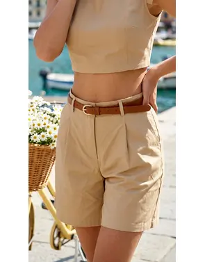 Garde-robe - Short - Camel