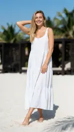 Garde-robe - Lang kleed - Wit