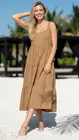 Garde-robe - Lang kleed - Camel