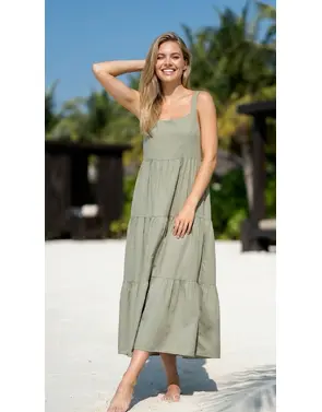Garde-robe - Lang kleed - Kaki
