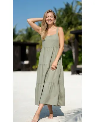 Garde-robe - Lang kleed - Kaki