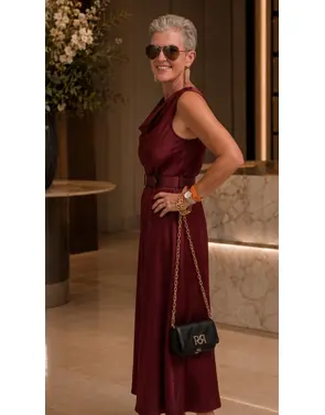 Garde-robe - Lang kleed - Bordeaux