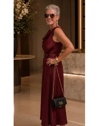 Garde-robe - Lang kleed - Bordeaux
