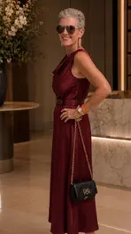 Garde-robe - Lang kleed - Bordeaux