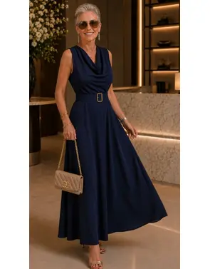 Garde-robe - Lang kleed - Marine