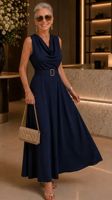 Garde-robe - Lang kleed - Marine