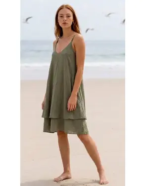 Garde-robe - Kort Kleedje - Kaki