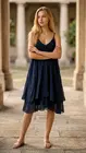 Garde-robe - Kort Kleedje - Marine
