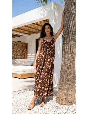Garde-robe - Lang kleed - Bruin